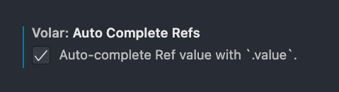 Enabling .value auto-complete in Volar